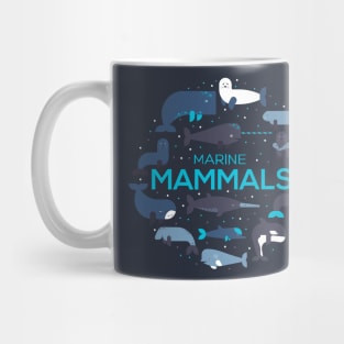 Marine mammals doodles Mug